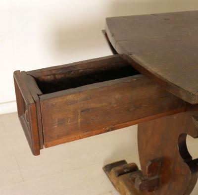 Tuscan Walnut drop leaf Center table circa 1850