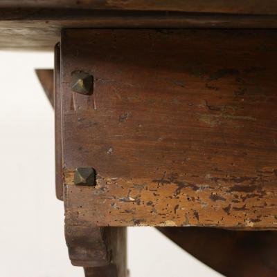 Tuscan Walnut drop leaf Center table circa 1850