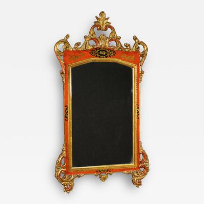 Tuscan lacquered and gilded mirror from the 20th century