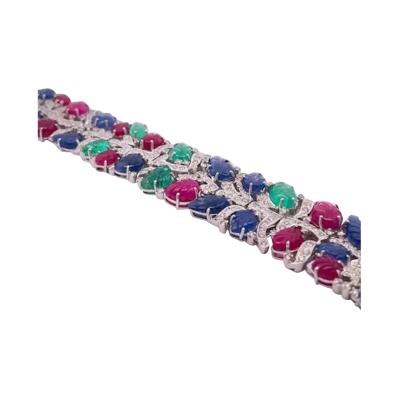 Tutti Frutti Bracelet 18k White Gold