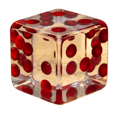 Twentieth Century Pair of Red Dice by Mark Yurkiw Artist