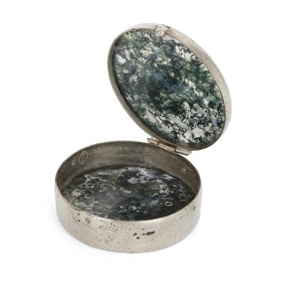 Twenty two miniature boxes mounted with silvered and gilt metal