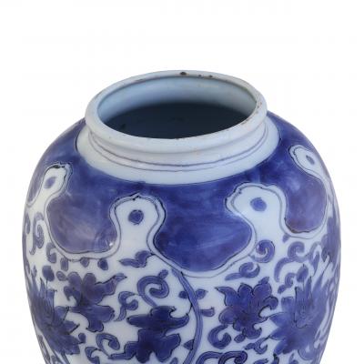 Two 17th century Dutch Delft Lotus Jars