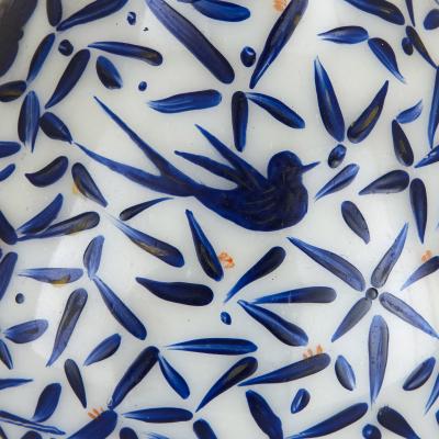 Two 19th Century opaque Bohemian glass decanters