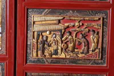 Two Chinese panels late 19th century Peoples Republic of China circa 1880