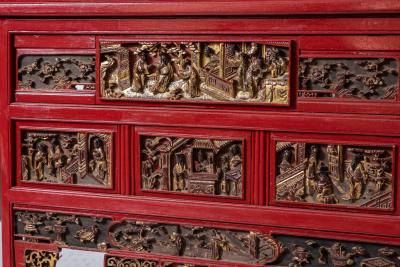 Two Chinese panels late 19th century Peoples Republic of China circa 1880