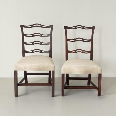 Two Chippendale style side chairs United States mid to late 18th century