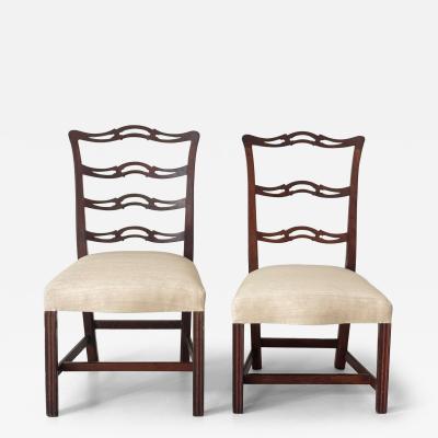 Two Chippendale style side chairs United States mid to late 18th century