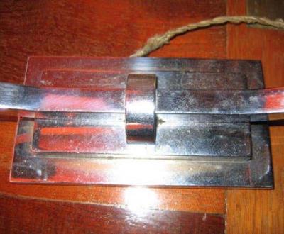 Two Chromed Bronze Candlesticks