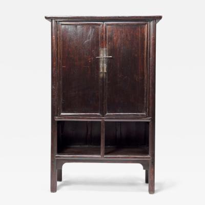 Two Door Tapered Cabinet with Open Shelves