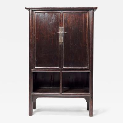 Two Door Tapered Cabinet with Open Shelves