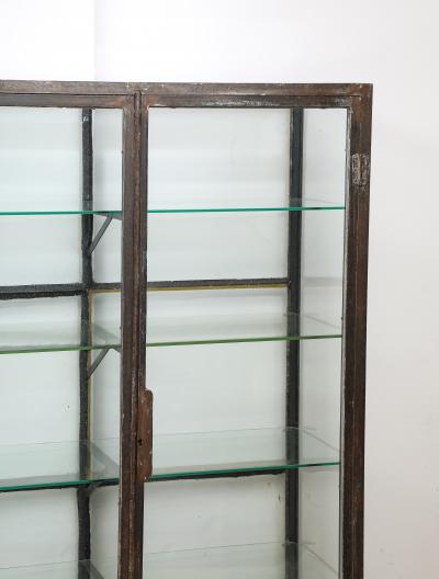 Two Door glass and Iron Vitrine