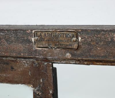 Two Door glass and Iron Vitrine