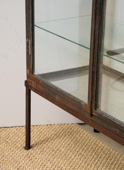 Two Door glass and Iron Vitrine