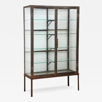 Two Door glass and Iron Vitrine