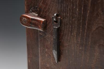 Two Doors Cupboard in Solid Chestnut Early 20th Century