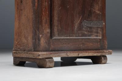 Two Doors Cupboard in Solid Chestnut Early 20th Century