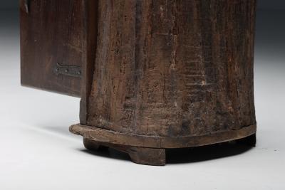 Two Doors Cupboard in Solid Chestnut Early 20th Century