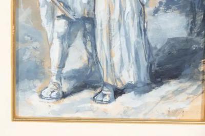 Two Framed Gouaches By Dewitt McClellan Lockman