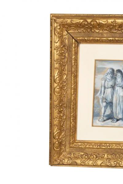 Two Framed Gouaches By Dewitt McClellan Lockman