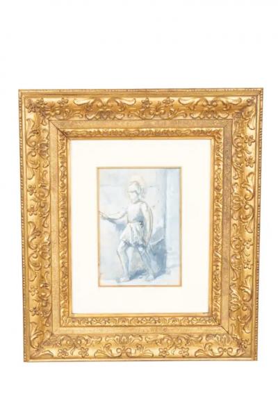 Two Framed Gouaches By Dewitt McClellan Lockman