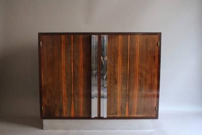 Two French Art Deco Macassar Cabinets
