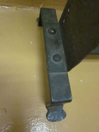 Two French Midcentury 1930 Style Wrought Iron Stone Consoles