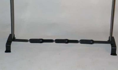 Two French Midcentury 1930 Style Wrought Iron Stone Consoles