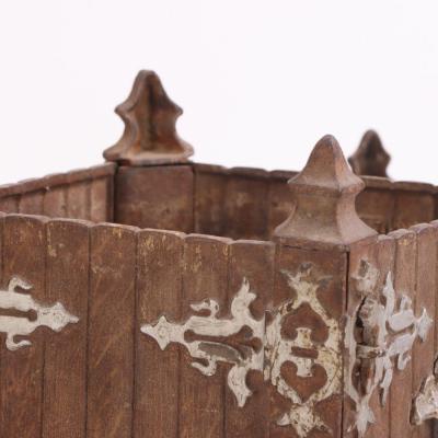 Two French cast iron tabletop planters C 1880 