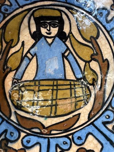 Two Islamic Nishapur Glazed Pottery Bowls