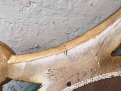 Two Italian Giltwood Ribbon Mirrors