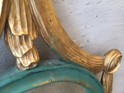 Two Italian Giltwood Ribbon Mirrors