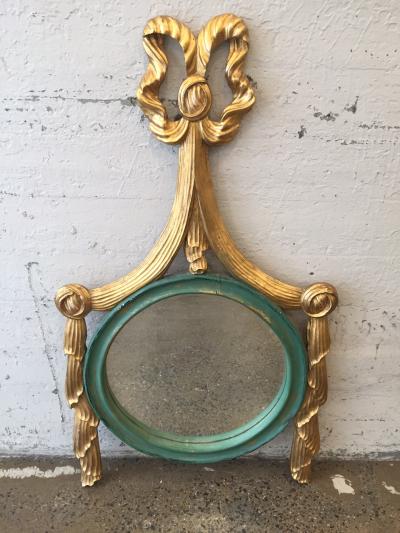 Two Italian Giltwood Ribbon Mirrors