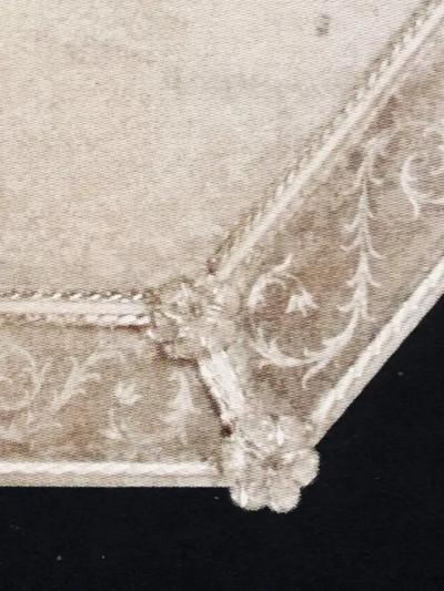 Two Large Antiqued and Etched Venetian Murano Glass Octagonal Wall Mirrors