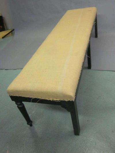 Two Large French Carved Wood Modern Neoclassical Benches