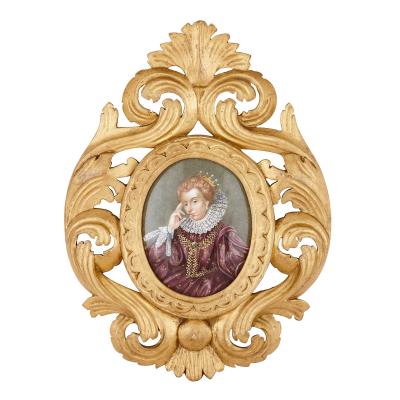 Two Limoges enamel paintings including portrait of Henry VIII