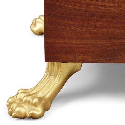 Two Neoclassical Empire Style Bronze and Marble Pedestals