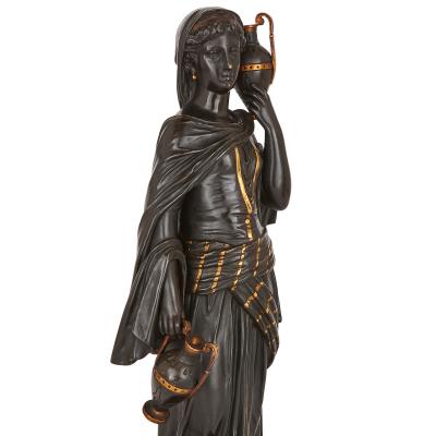 Two Orientalist gilt and patinated bronze sculptures after Bergman