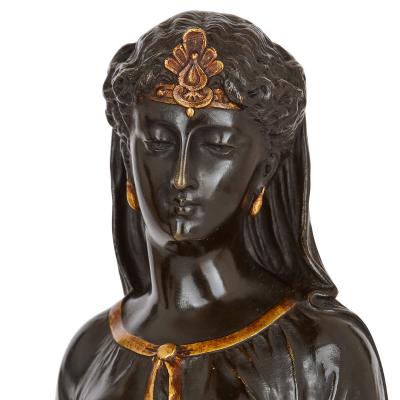 Two Orientalist gilt and patinated bronze sculptures after Bergman