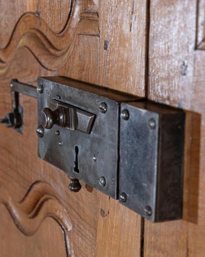 Two Pairs of 18th Century French Walnut Communication Doors