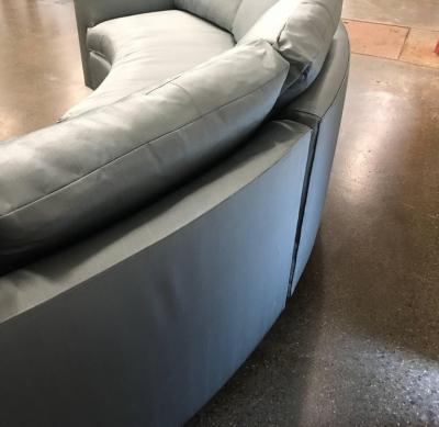 Two Piece Sofa Sectional in Satin