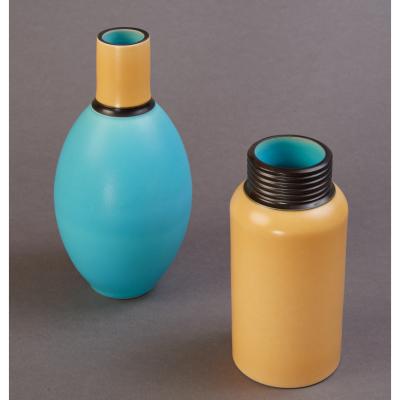 Two Porcelain Vases by Marc Uzan France 2012