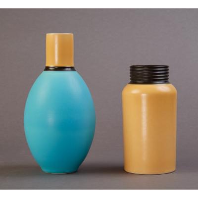 Two Porcelain Vases by Marc Uzan France 2012