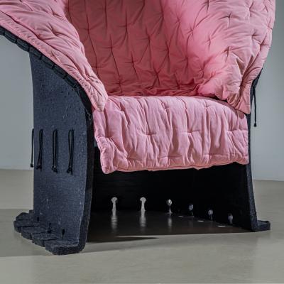 Two Sculptural Lounge Chairs I Feltri by Gaetano Pesce Italy