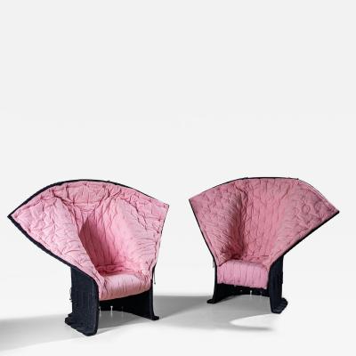 Two Sculptural Lounge Chairs I Feltri by Gaetano Pesce Italy