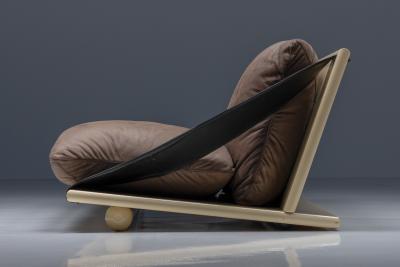 Two Seater Sofa Lacquer Leather 1970s