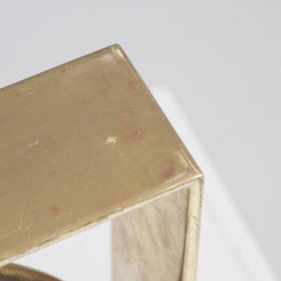 Two Sided Mid Cetury Modern Brass Mirror Finland 1950s