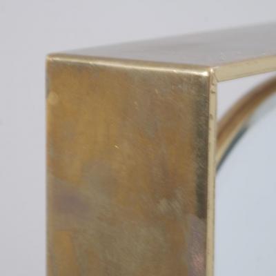Two Sided Mid Cetury Modern Brass Mirror Finland 1950s