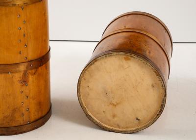 Two Swedish Birch Sugar Barrels Circa 1960s