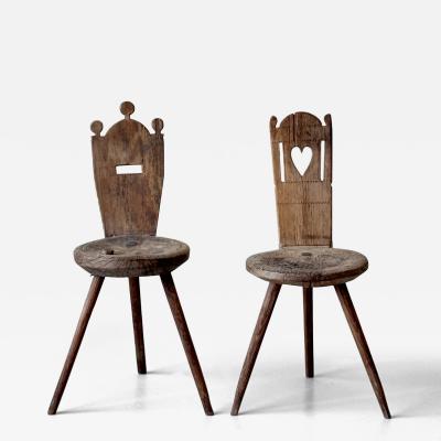Two chairs Sweden 19th century
